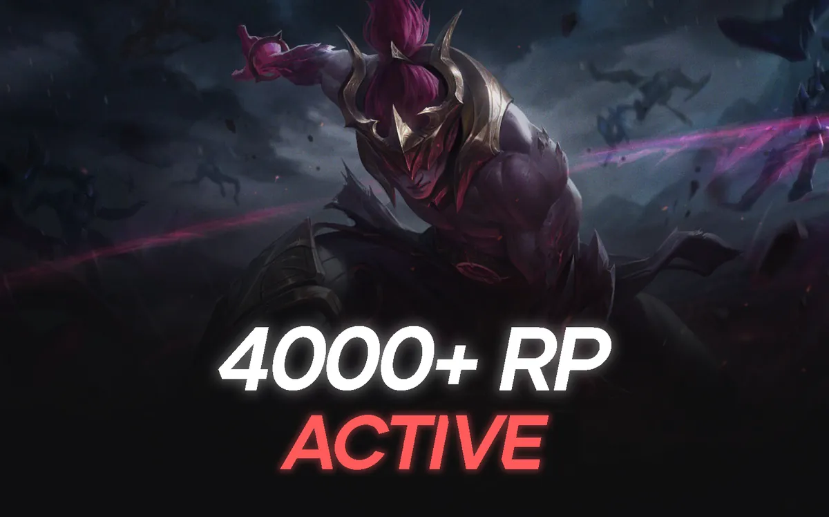 4 000+ RP Active League of Legends account
