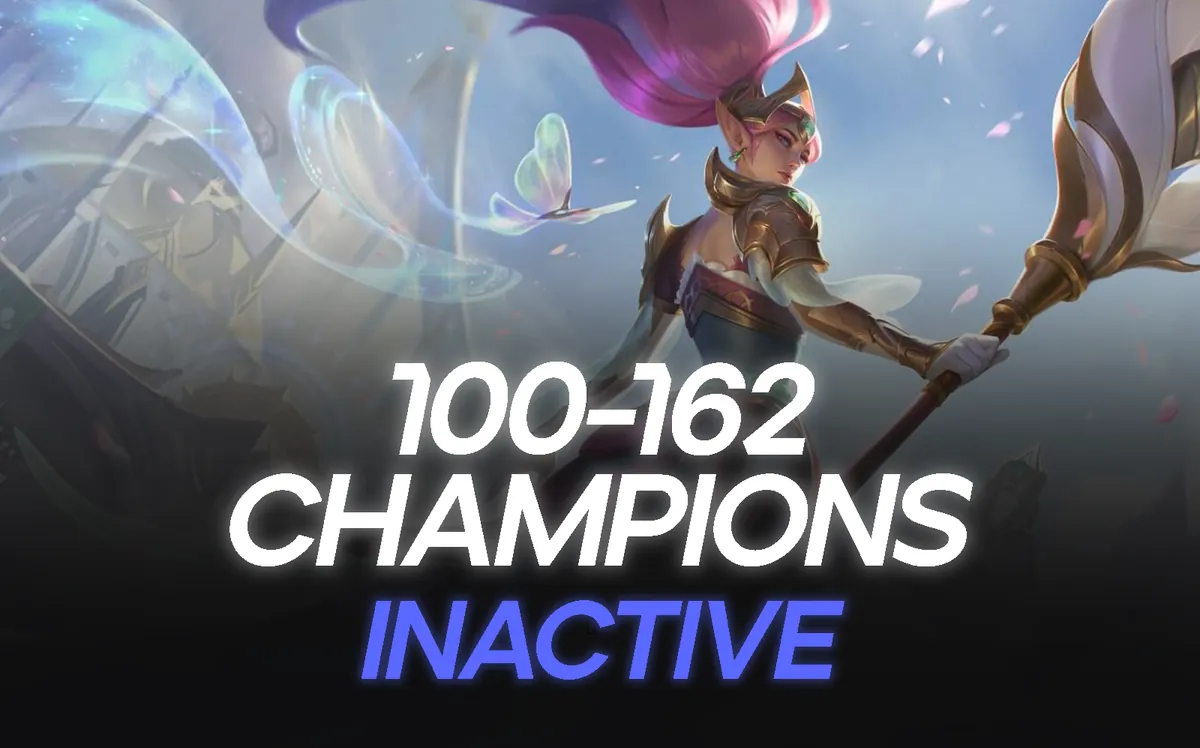 100–162 Champions Inactive League of Legends account