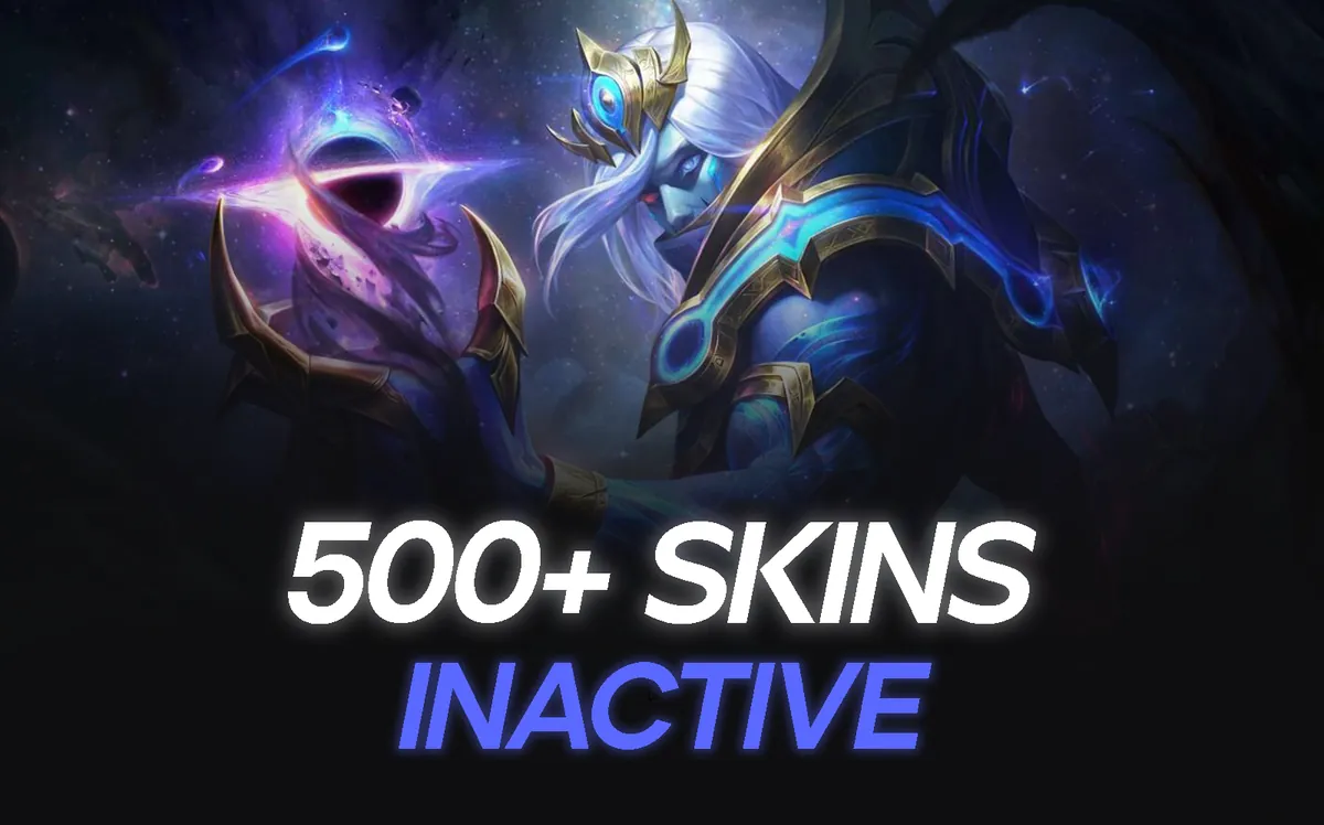 500+ Skins Inactive League of Legends account