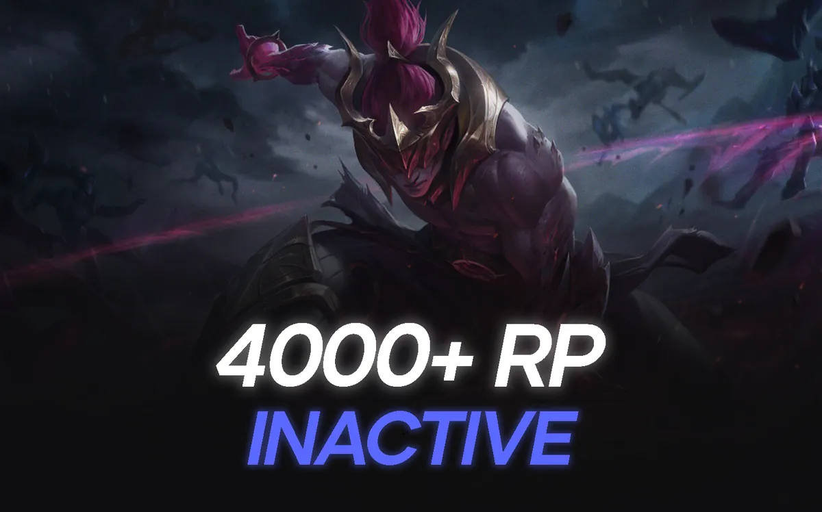 4 000+ RP Inactive League of Legends account